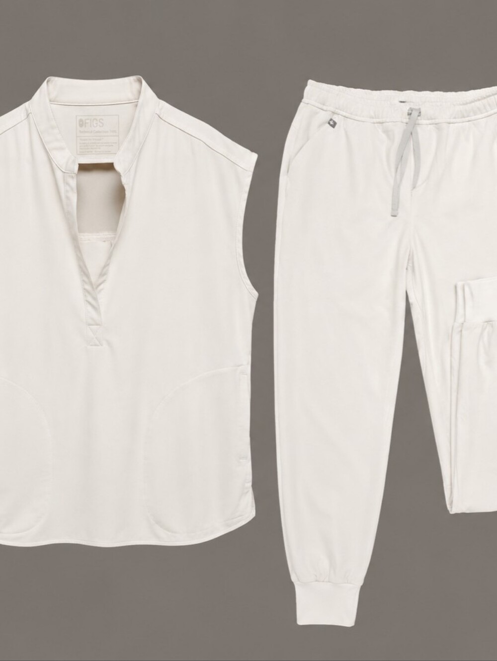 🔥 RARE FIGS XXL Limited Edition White Scrub Set — Like New! 🔥 XXL WOMENS - Picture 1 of 4